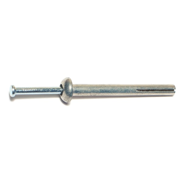 Midwest Fastener Nail Drive Anchor, 1/4" Dia., 2-1/2" L, Steel Zinc Plated, 1000 PK 53269 - main